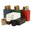 Bolsa de Papel Kraft Personalizada Bolsa de Papel de Mano para Regalo del Festival de Mediados de Otoño Bolsa de Embalaje para Llevar Café Horneado de Navidad