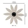 Parche de Tela Bordada de Encaje Bicolor Flor de Crisantemo Grande Lolita Accesorios para Ropa Infantil Girasol Listo para Usar Accesorios de Corsage de Alta Gama