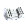 Disipador de calor de perfil de aluminio de alta potencia para fabricante Amplificador electrónico IC ultrasónico Router Bloque de aluminio conductor térmico Radiador