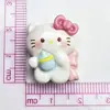 Dibujos Animados Hello Kitty Gato Kt Accesorios de Resina DIY Pegamento de Crema Funda de Teléfono Casera Hebilla de Zapato Pasador Materiales para Joyería