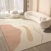 Tapete Estilo Creme para Sala de Estar, Luxo Leve de Alta Qualidade 2026 Novo Modelo, Tapete para Sofá de Casa, Tapete de Chão Resistente a Manchas para Quarto