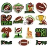 Parche de Tela Bordado Tema Rugby Mil Victorias Adhesivo Activado por Calor Estilo Deportivo Uniforme de Fútbol Zapatos Sombreros Parche Decorativo Pegatina En Stock Mayoreo