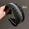 Faixa de Cabelo Aveludada com Gypsophila Ondulada com Grampo de Cabelo Dentado Antiderrapante Adorno de Cabeça Faixa de Cabelo Removedora de Maquiagem Feminina Lavagem de Rosto de Verão Feminina
