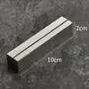 Placa de Número de Mesa Sólida de Acero Inoxidable Soporte para Platos de Comida de Buffet Soporte para Tarjeta de Menú de Hotel Soporte para Tarjeta de Mesa Estante para Menús Tarjeta de Mesa
