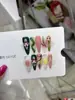 Nai Zi Unhas Portáteis Feitas à Mão Estilo Primavera/Verão B389 Relevo 3D Ilha Florestal Floral Atmosfera de Desejo Puro Estilo Europeu e Americano