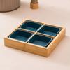 Bambu e madeira Creative Hot Pot Shop Tableware Dinner Plate for Hot Pot Vegetable Tray Jiugongge Plate Platter Set