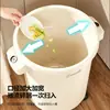 Cubo de basura de cocina para uso doméstico, nuevo modelo 2026, gran capacidad, tamaño grande, alto valor estético, adecuado para sala de estar y baño, diseño de lujo ligero con ruedas