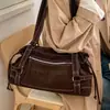 Bolso Nuevo Retro Simple de Moda para Mujer, Bolso Versátil Casual de Hombro para Debajo del Brazo, Bolso de Mano Grande de Alta Capacidad para Viajes Diarios