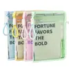 Bolsa de archivo para estudiante universitario de dulces de alto valor, bolso de mano de gran capacidad A4, cremallera transparente, portapapeles de examen, bolsa de almacenamiento para libros de texto