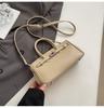 Bolso Dulce Pequeño de Moda para Mujer 2025 Primavera Nueva Moda Bolso Versátil de Hombro Bajo el Brazo Bolso de Mano Texturizado Bolso Platino