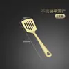 Conjunto de Utensílios de Cozinha para Cozinhar Aço Inoxidável 201 Colher de Servir Pá Escorredora Pá Reta Tamanho de Escorrer Concha de Sopa Escorredor de Sopa