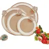 Materiais Decorativos Ecológicos para Jardim de Infância DIY Artesanal Corda de Cânhamo Pingente de Madeira Linho Retrô Pingente Decorativo de Parede Pingente