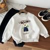 Sudadera para Niños Estampado de Dibujos Animados Top Infantil Primavera Otoño Invierno Manga Larga Cómoda Moda Cálida Casual Versátil Estilo Nuevo