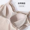 Sutiã com Bojo Triângulo Estilo Francês Anti-Exposição Renda de Seda de Amora Slimming Moda Alça com Fecho nas Costas para Mulheres