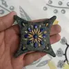 Patrón de Azulejo Antiguo con Esquinas Redondeadas, 500 Piezas de Azulejo, Patrón de Estrella de 7.3cm, Estilo Americano, Azulejo Pequeño Vintage de 73mm