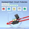 Cable Adaptador de Clip de Cocodrilo a Conector SAE de 10 pies 10 AWG para Batería con Desconexión Rápida SAE y Fusible