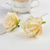 Cabeça de rosa de simulação de alta qualidade 7cm Material para guirlanda DIY feita à mão Cor vintage europeia Acessórios Mori decoração