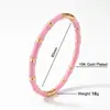 Pulsera de Acero de Titanio con Cierre para Mujer, Pulsera de Acero Inoxidable con Acabado de Alta Gama, No se Desvanece, Color Dorado con Diamantes, Venta al por Mayor Transfronteriza Europea y Americana