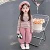 Elegante atuendo de otoño para niñas, adorable y lindo, perfecto para niñas pequeñas, nueva colección 2026, ropa casual de otoño para niños