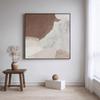 Pintura Colgante Moderna Simple Abstracta para Dormitorio Mesita de Noche Cuadrada de Alta Gama Atmosférica Decoración para Habitación de Hotel B&B