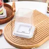 Caja para pastel de 2 pulgadas caja para mousse caja para postre caja pequeña para pasteles de queso caja pequeña para pasteles franceses tiramisú