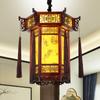 Linterna Antigua de Palacio Chino Restaurante de Hot Pot para Catering Lámpara de Pasillo de Puerta Arquitectura de Estilo Antiguo Pasillo de Templo Araña de Arte Clásico en Madera