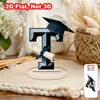 Soporte de exhibición acrílico transfronterizo, manualidades decorativas para la temporada de graduación 2026, regalo para compañeros de clase, maestros y amigos, diseño plano 2D