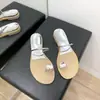 Sandalias Planas Versátiles de Verano 2026 Estilo Nuevo con Pedrería, Punta Abierta, Huevo de Paloma, para Mujer, Chanclas de Moda para Vacaciones y Uso al Aire Libre