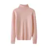 Suéter de Cachemira para Mujer Otoño/Invierno 2026 con Cuello Alto, Diseño Versátil, Tejido de Lana, Suave y Acogedor