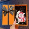 Llavero Colgante Creativo de Árbol de Navidad de Cuero para Parejas, Decoración de Llavero para Coche y Bolso, Pequeño Regalo de Navidad