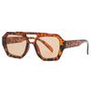 Gafas de sol irregulares de doble haz europeas y americanas 2025 nuevas gafas de sol rojas de moda transfronterizas de Internet gafas de sol personalizadas