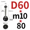 Varilla Niquelada Taza de Pie de Nylon Tornillo Accesorios de Perfil de Aluminio Soporte de Pie de Ajuste Direccional Tornillo para Piso M8-M24