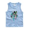 Colete infantil para meninos, camiseta fina sem mangas, roupa externa para crianças pequenas e médias, entrega de uma peça