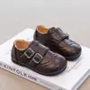 Zapatos Casuales de Cuero de Alta Gama Estilo Británico para Niños Brogue Retro Zapatos para Niñas Moda Infantil Primavera 2026 Zapatos de Cuero
