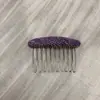 Pente de Tricô Xadrez Estilo Coreano para Cabelo da Nuca, Grampo de Cabelo Prático Sem Costura para Outono e Inverno, Acessório de Cabelo para Gerenciar Fios Soltos