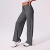 Nuevos pantalones deportivos anchos antibacterianos refrescantes, de corte holgado, adelgazantes, con efecto de caída, adecuados para correr al aire libre, pantalones de pierna recta