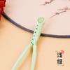 Botão Hengmei Cheongsam Botão Chinês Long Tail Borla Contas de Jade Trança Fivela Estilo Nacional Acessórios de Botão de Fantasia