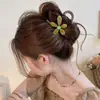 Pinza para el pelo coreana linda para mujer, tamaño grande, estilo de alta gama, adecuada para cabello grueso, pinza de tiburón, horquilla, pinza de lazo