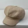 Elegante boina octagonal con pedrería de estrella, estilo coreano, sombrero de artista versátil y moderno, adecuado para cabezas grandes, favorecedor para el rostro