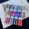 0. 1mm ultrafino colorido destello dorado cristal diamante arte de uñas polvo fino arena movediza aceite epoxi DIY material de cáñamo fluido polvo de brillo