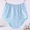 Cuecas para meia-idade e idosos mulher idosa algodão feminina boxer de algodão cintura alta shorts boxer de algodão roupa íntima de mãe