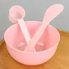 Herramientas de belleza con película ajustable, cuenco para mascarillas, venta al por mayor, suministros de belleza, cuenco de película ajustable de plástico, cepillo para mascarillas, cepillo para maquillaje, juego de brochas.