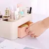 Caja Organizadora de Brochas de Maquillaje de Gran Capacidad, Caja de Almacenamiento de Plástico, Compartimento para Joyería de Escritorio, Productos para el Cuidado de la Piel, Lápiz Labial, Mascarilla