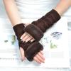 Yifan otoño e invierno viaje al aire libre decoración cálida moda coreana manga borla pieza triangular tejido cubrebrazo para mujer