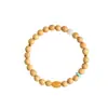 Pulsera de Boj con Diseño Retro y Cuentas de Ágata Aventurina, Nueva Joyería Budista Minimalista de Madera Estilo Chino para Hombres y Mujeres