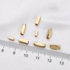 Cuentas rectangulares rectas envueltas en oro de 14 quilates cuentas material para accesorios de bricolaje pulsera collar corte recto accesorios de joyería