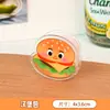 Clips Acrílicos Creativos con Temática de Comida, Clips Lindos de Doble Cara, Papelería para Estudiantes, Clips Pequeños para Guardar Exámenes, Clips Creativos de Hamburguesa de PP