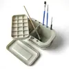 Balde de Lavagem de Pincéis Três em Um, Balde Conveniente para Tinta Guache de Estudantes de Arte, Balde de Lavagem de Pincéis Removível Multifuncional Três em Um