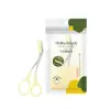 Tijeras para Recortar Cejas, Pequeñas Tijeras de Belleza para Cejas, Recortador, Acero Inoxidable Puntiagudo Pestañas Postizas, Tijeras para Cejas Elegantes Especiales para Maquillaje