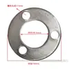 Tubo Redondo de Aço Inoxidável Espessado Placa de Flange Fixa Coluna de Corrimão de Guarda-Corpo de Escada Base de Pé Fixa com Placa Inferior Redonda